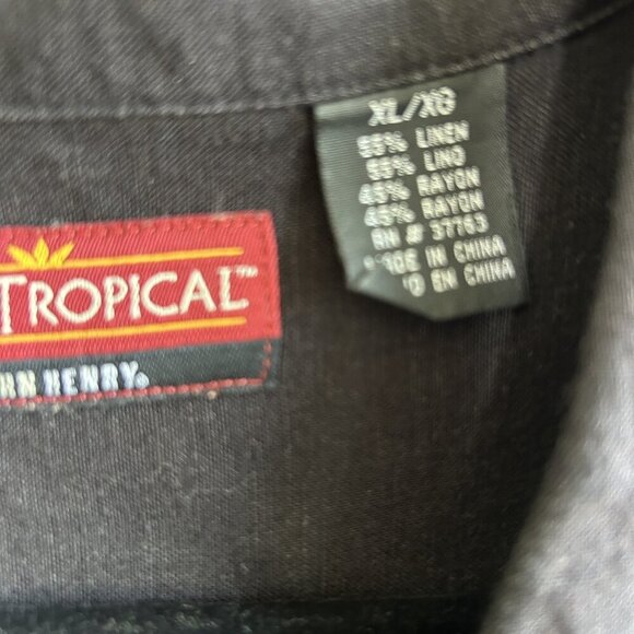 Viva Tropical John Henry Men's Vintage Embroidered Cuban Style Shirt Size XL - Picture 5 of 10